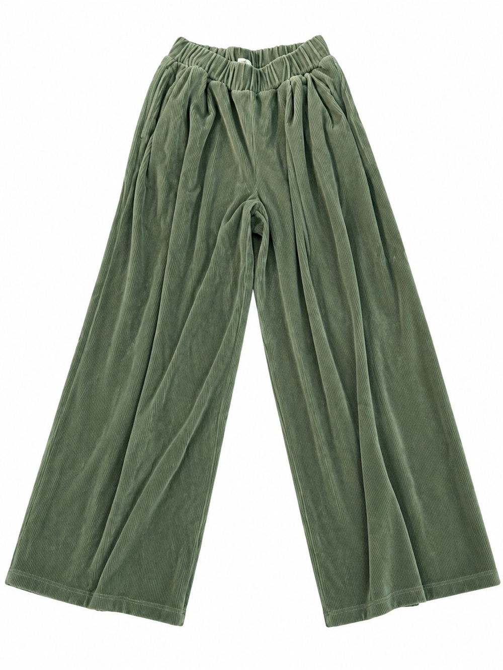 aerie Olive Wide-Leg Corduroy Pants